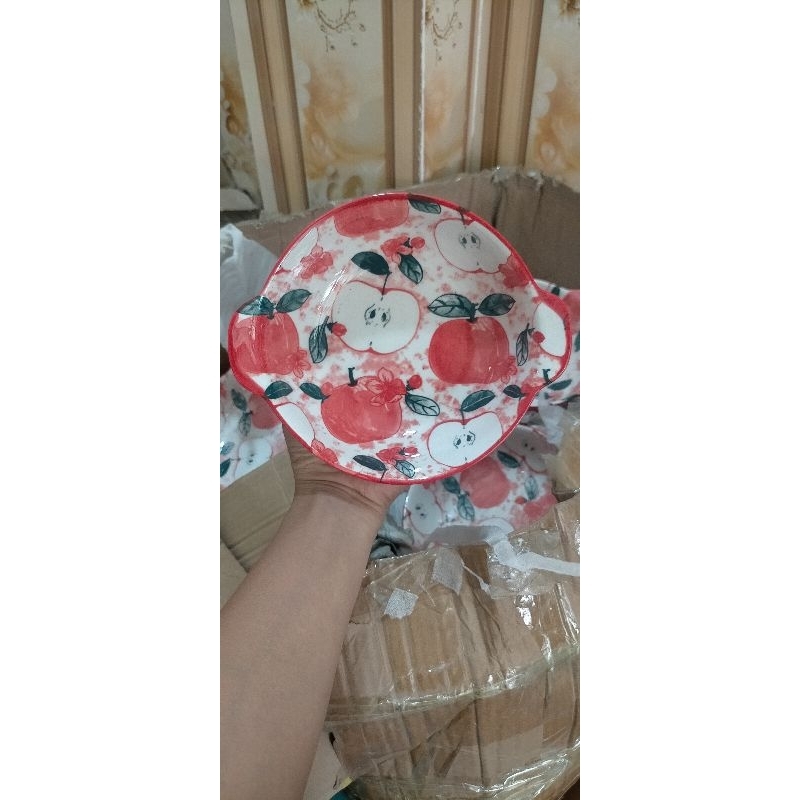 Bát tô sứ cao cấp vẽ hình quả táo siêu xinh