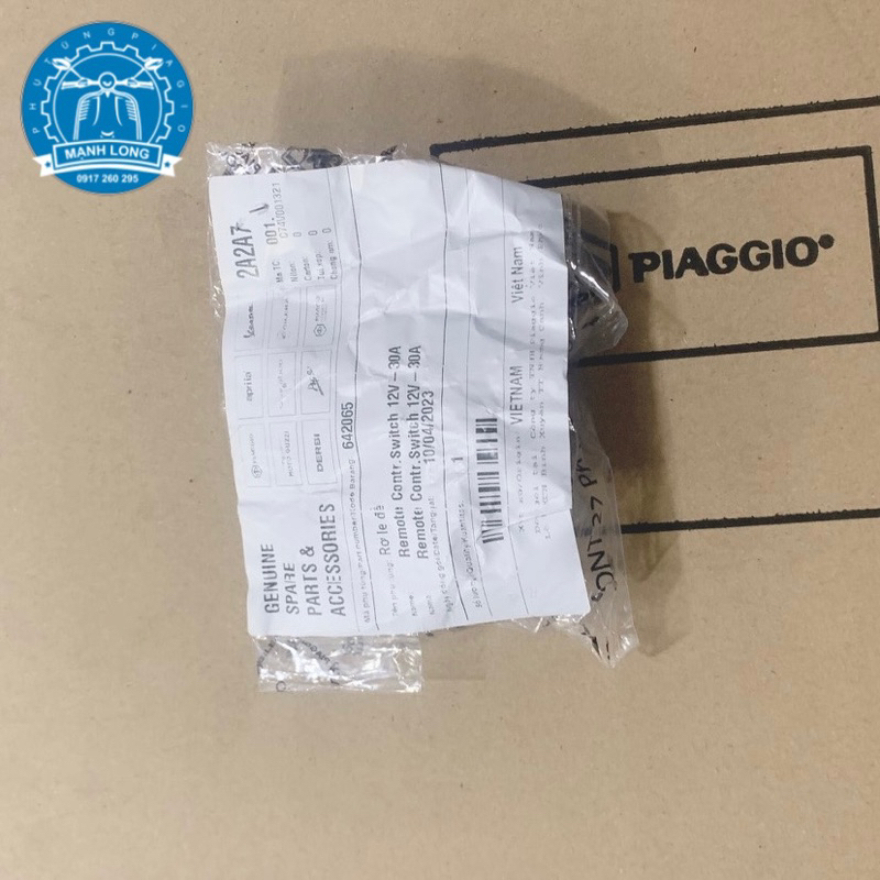 Rơ le đèn, Rơ le bơm nhiên liệu Piaggio - Vespa