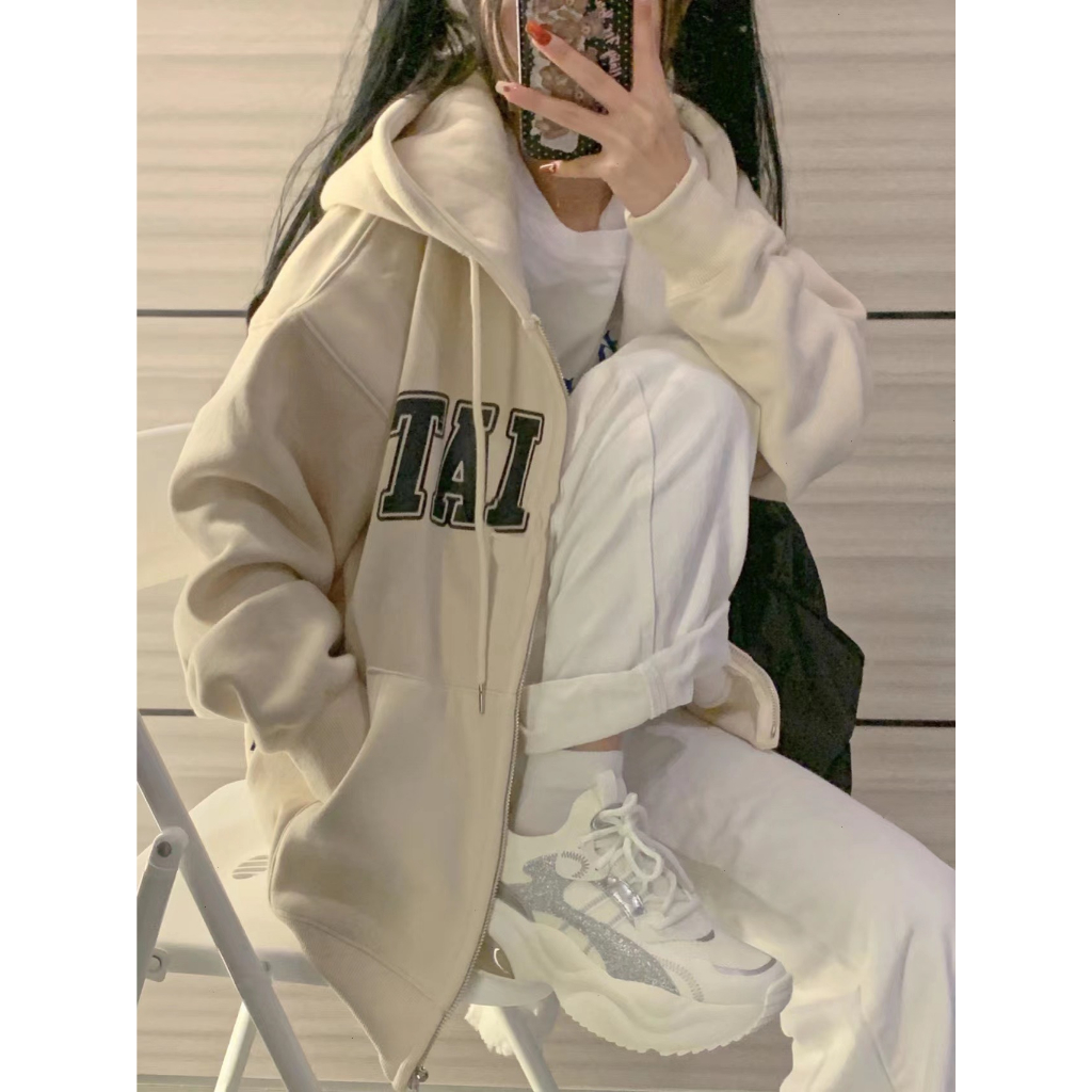 Áo khoác hoodie zip kéo khóa nỉ bông có mũ form rộng unisex mặc cho cặp đôi nam nữ kiểu hàn ulzzang Deliz ChouChou