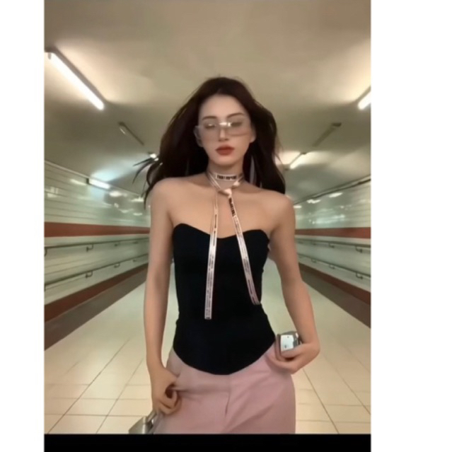 Chen.room Áo cúp ngực đáng ôm Shaka Top form dáng trẻ trung năng động, áo xinh nhà Chen