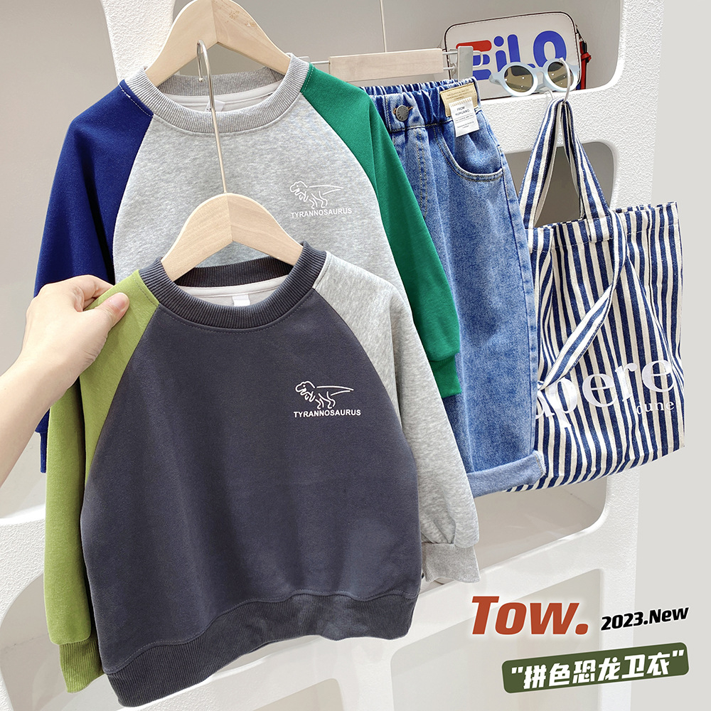 Áo nỉ hàn cho bé trai hàng Quảng Châu Kun kun Áo nỉ trẻ em loại đẹp Kunkid