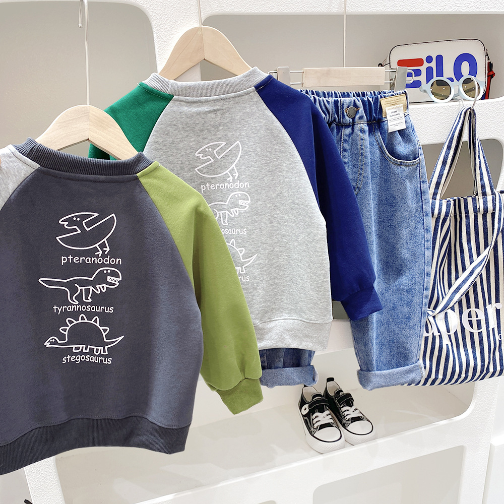 Áo nỉ hàn cho bé trai hàng Quảng Châu Kun kun Áo nỉ trẻ em loại đẹp Kunkid