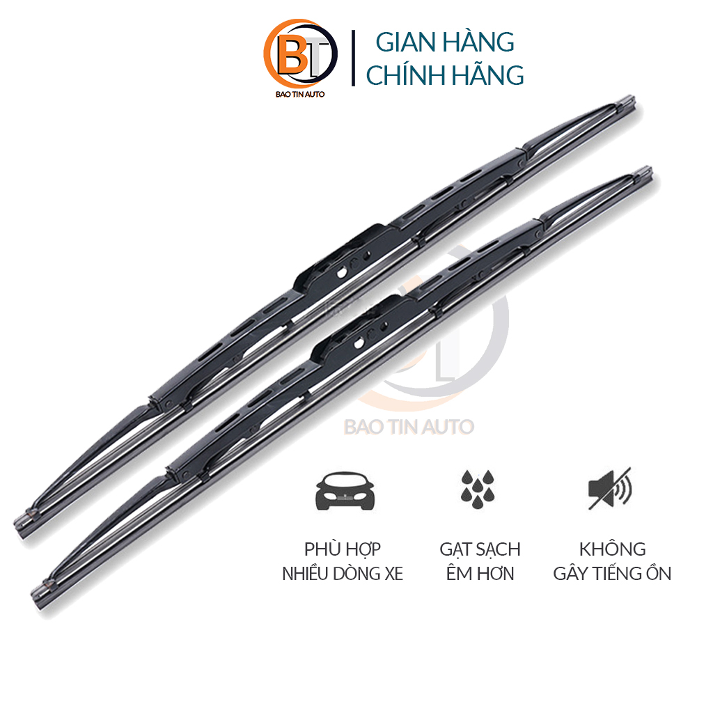 Gạt mưa ô tô khung xương sắt chính hãng VTS thanh lưỡi gạt kính nước mưa ôtô xe hơi cao cấp
