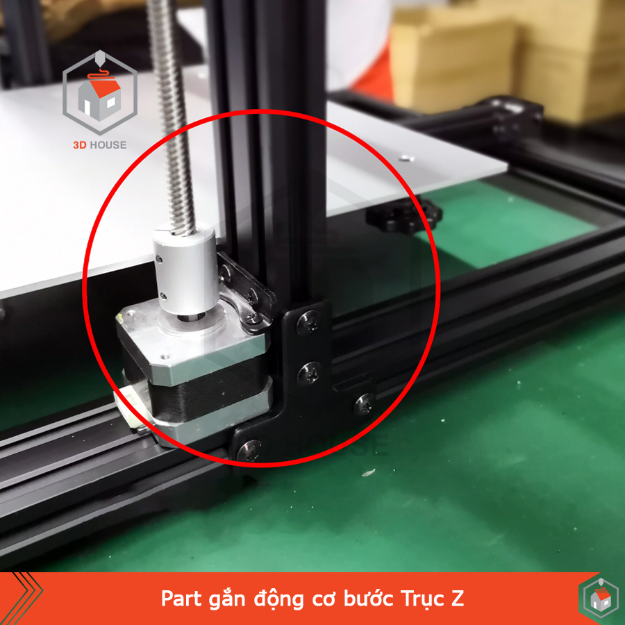 Part Gắn Động Cơ Bước Trục Z Máy In 3D Ender/CR10