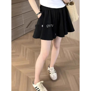 Quần sooc bầu thun dày dặn dáng xoè rộng q371