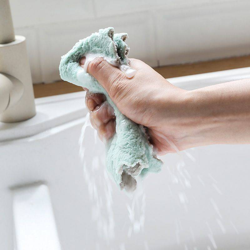 Khăn lau tay, bát chén đĩa cốc, lau bếp đa năng 2 mặt siêu thấm HT Shop DN034