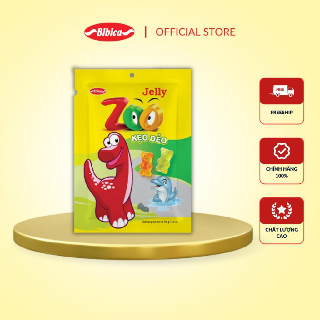 Kẹo Zoo Áo Dầu Bibica 500g