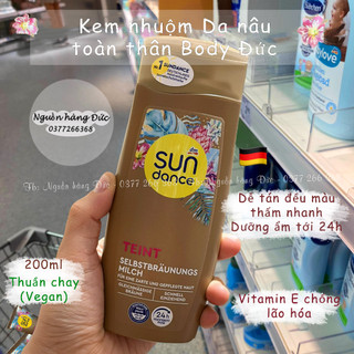Kem, sữa nhuộm da nâu dưỡng da Sundance Đức - Tanning Lotion Sundance