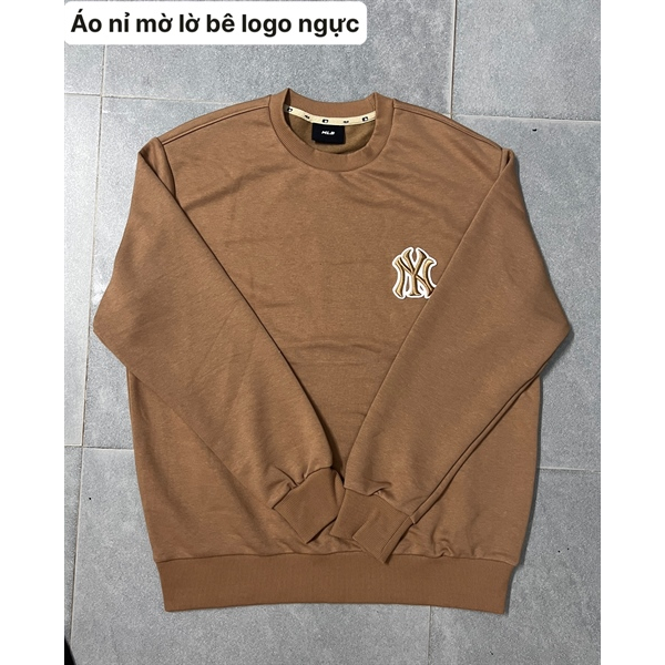 Áo nỉ Mờ lờ bê logo ngực