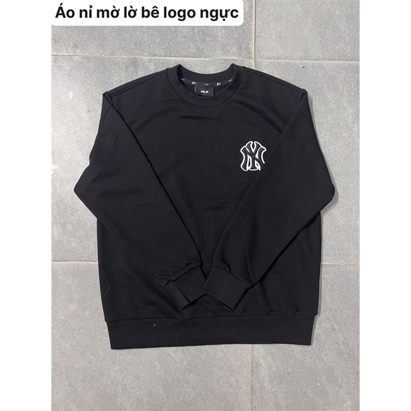 Áo nỉ Mờ lờ bê logo ngực