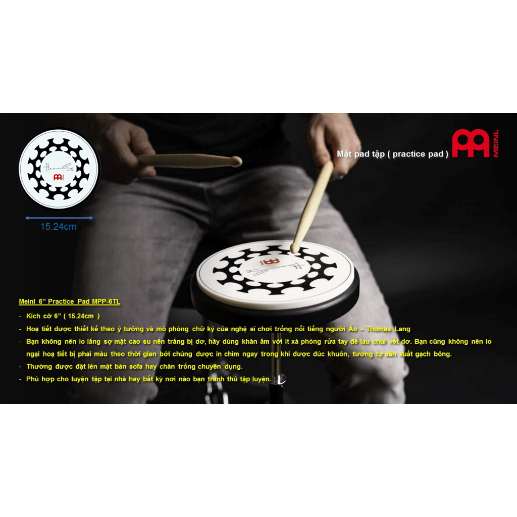 Mặt Trống Tập Meinl Practice Pad MPP