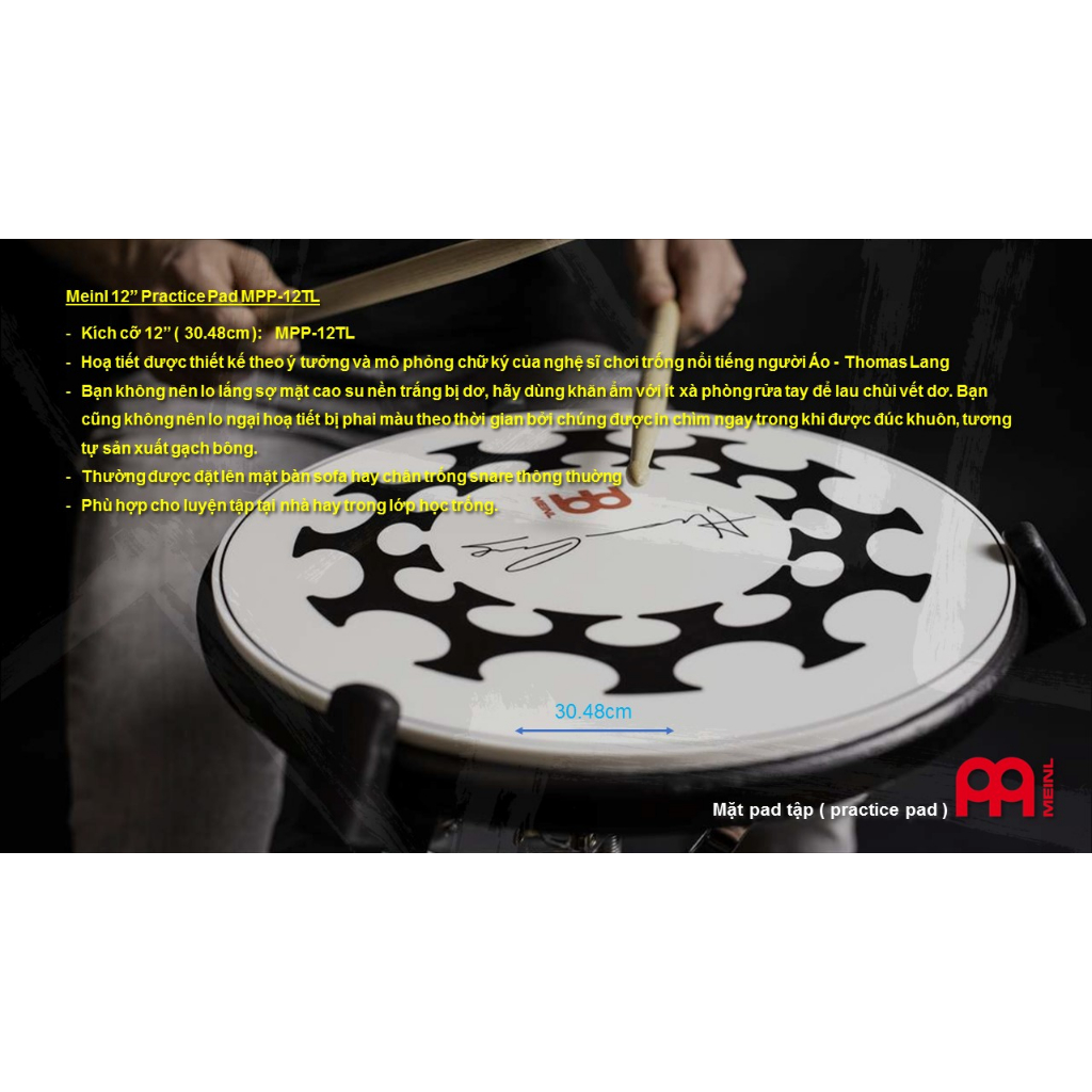 Mặt Trống Tập Meinl Practice Pad MPP