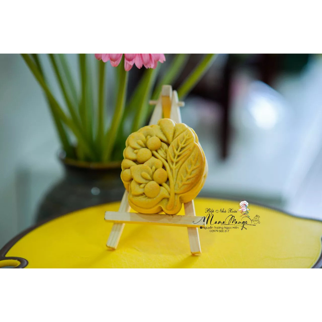 Khuôn bánh trung thu 150g - Hình Hoa Lê - Mai Tứ Quý - Mẫu mới 2023