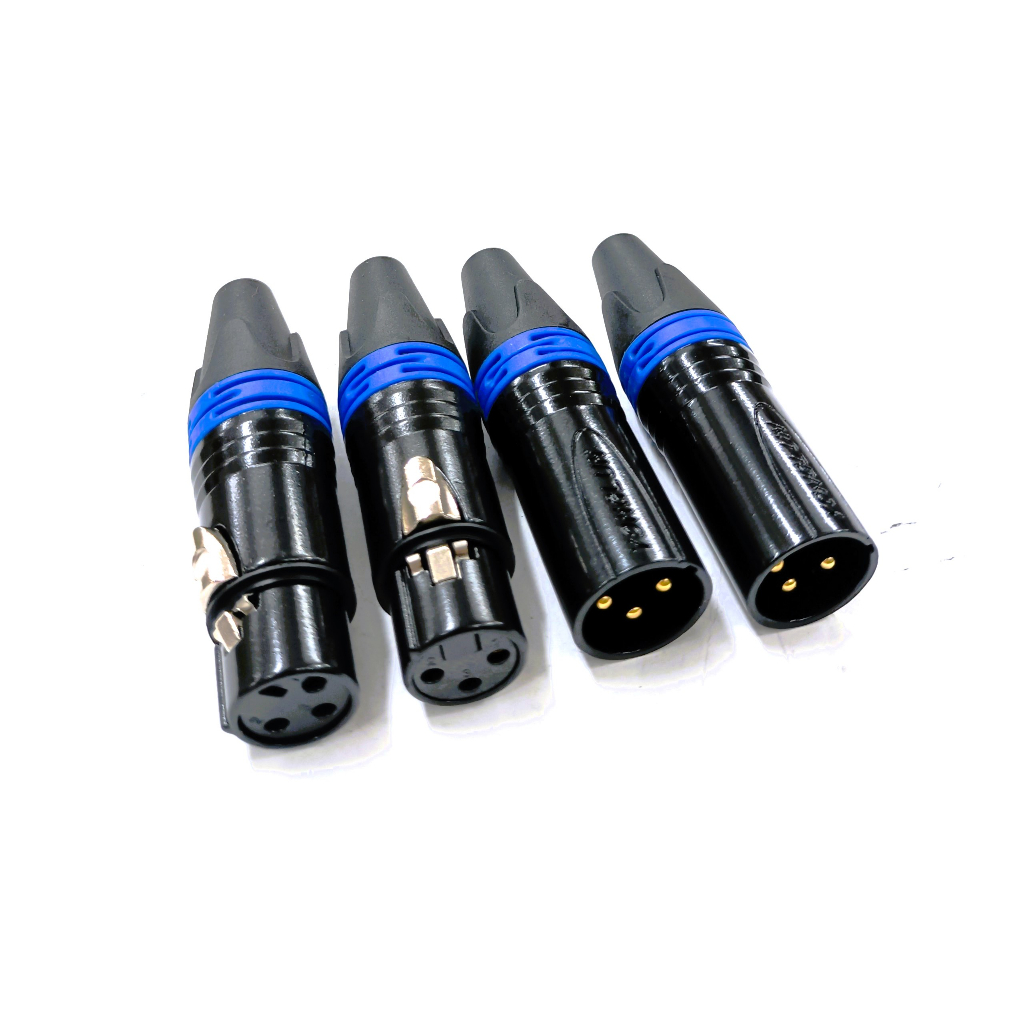 Rắc jack canon đực và cái ( đen xanh )