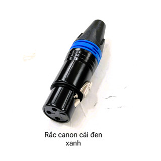 Rắc jack canon đực và cái ( đen xanh )