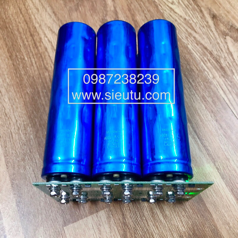 Siêu tụ điện 1400F x 6 kèm mạch cân bằng điện áp