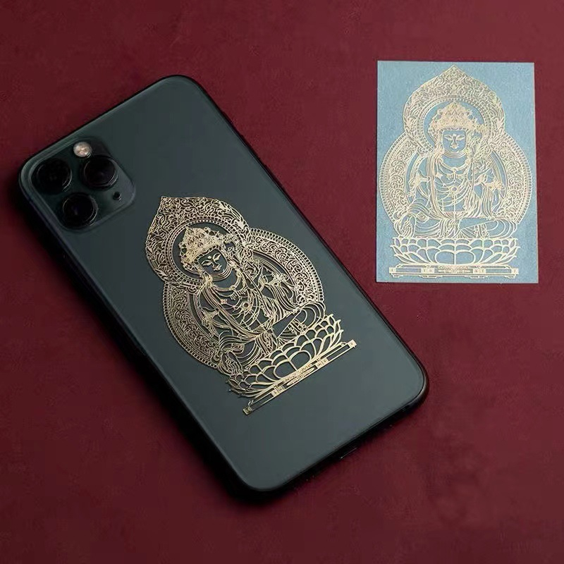 Miếng dán điện thoại bình an, may mắn, tài lộc.