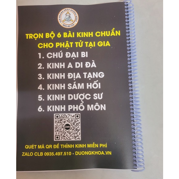 Tặng rùa vàng,TRỌN BỘ 6 bài kinh tụng hằng ngày cho Phật tử tại gia đầy đủ  - DƯƠNG KHOA SHOP HÓC MÔN