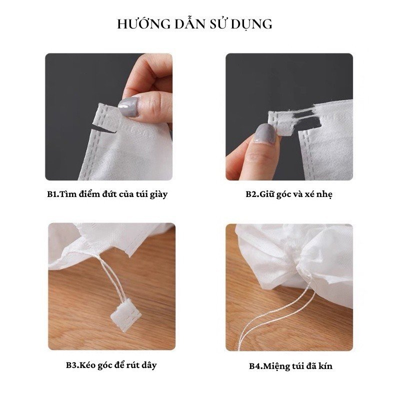 Túi Đựng Giày Túi Trùm Giày Bảo Quản Giày Dép Dễ Dàng Tiện Lợi Mang Đi Du Lịch, Túi Đựng Giày Nhiều Màu Cao Cấp