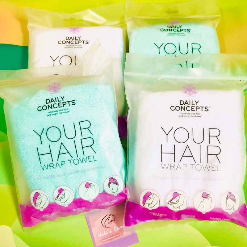 Khăn quấn tóc cao cấp Daily Concepts DAILY HAIR TOWEL WRAP
