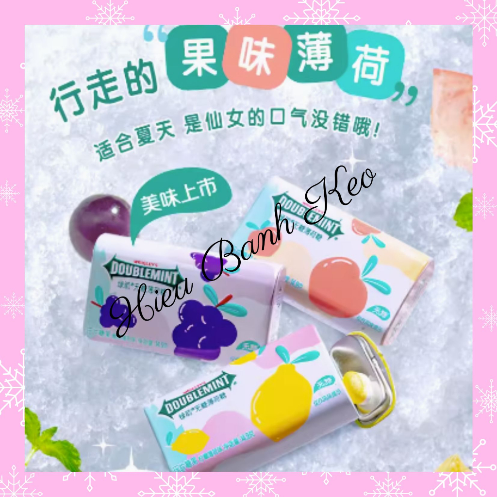 Kẹo Bạc Hà Không Đường Doublemint CỰC THE (Hộp Thiếc)