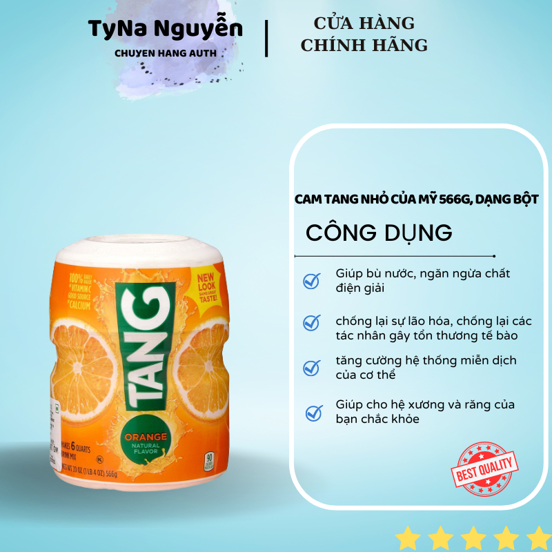 Bột Cam Tang Thơm Ngon,Giàu Vitamin C,Tăng Sức Đề Kháng Mỹ - 566g