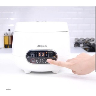 Nồi cơm điện tử mini lock&lock ejr326wht 0.8 lít