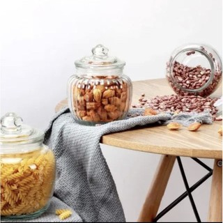 hũ thuỷ tinh sọc / bộ 3 hũ sọc dung tích 650ml , 1250ml , 2200ml đựng gia vị , muối dưa cà , đựng đồ khô