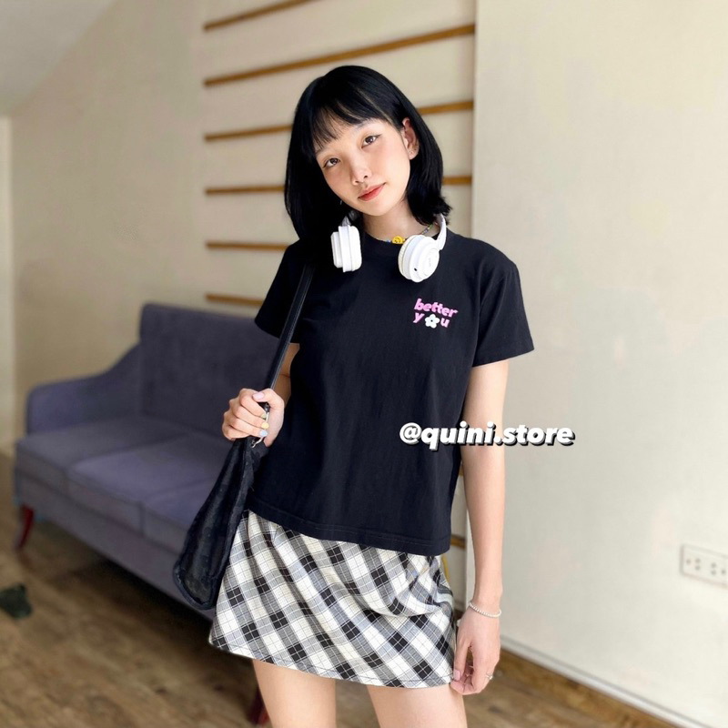 Quini.made - Áo Baby Tee Basic “Better You” Premium 100 % Cotton - QUINI STORE