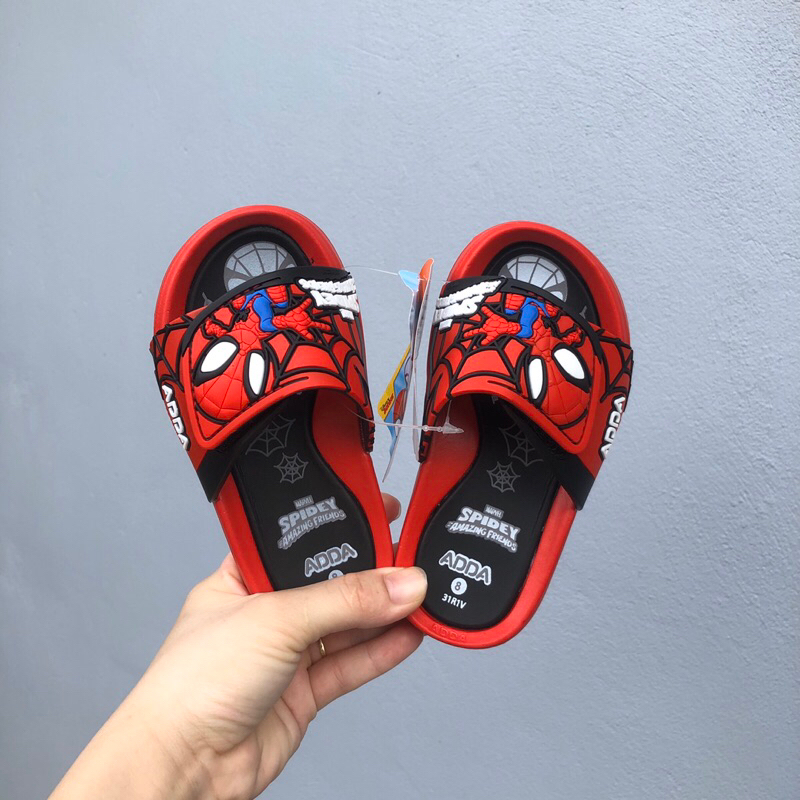 Dép lê bé trai quai ngang siêu nhân người nhện Thái Lan ADDA chính hãng