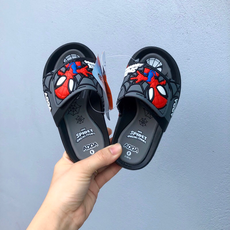 Dép lê bé trai quai ngang siêu nhân người nhện Thái Lan ADDA chính hãng