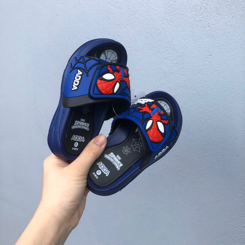 Dép lê bé trai quai ngang siêu nhân người nhện Thái Lan ADDA chính hãng