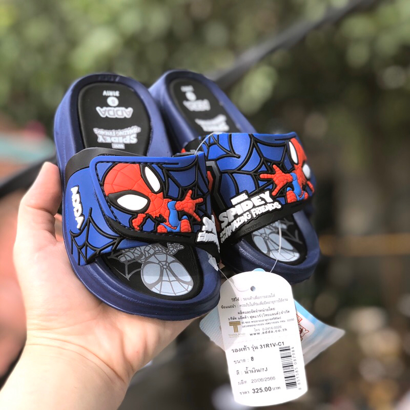 Dép lê bé trai quai ngang siêu nhân người nhện Thái Lan ADDA chính hãng