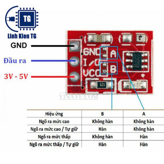 Module Nút Cảm Biến Chạm TTP223 - Touch sensor ( Giá sỉ- lẻ)