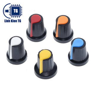 Núm vặn volume 16x17mm lỗ 6mm , mũ chiết áp wh148 ag2, mũ biến trở volume wh148 nhựa ag2 nhiều màu sắc, bền, đẹp
