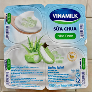 Combo 2 Lốc (8 hộp) sữa chua Vinamilk Nha đam/ Có đường/Ít đường/Không đường 100g (Date xa)
