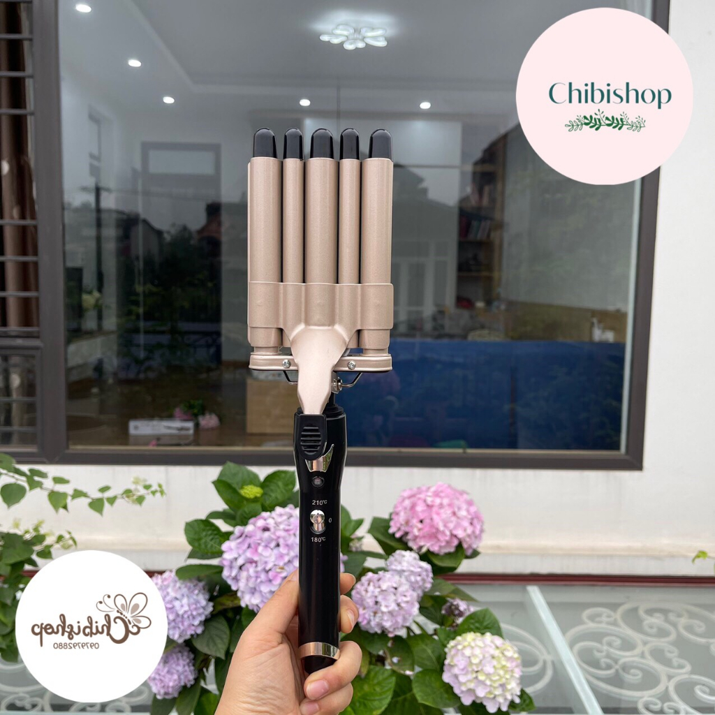 Máy làm xoăn sóng nước hàn quốc 5 TRỤC JUMA F-16