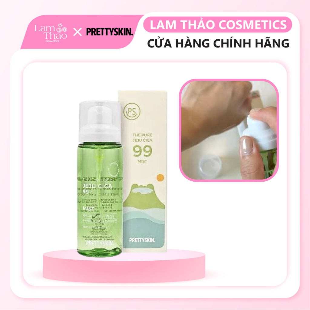 Xịt Khoáng Rau Má Pretty Skin The Pure Jeju Cica 99 Mist 100ml