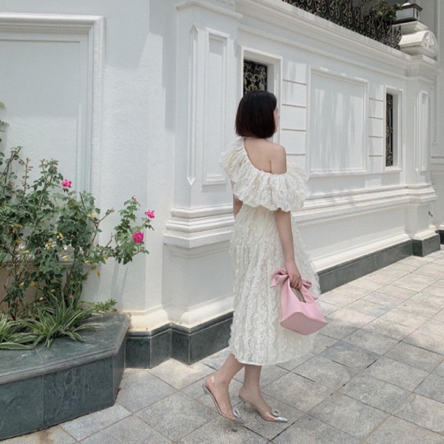 Túi Chow bag Hérisson màu hồng + nơ hồng bản xách tay