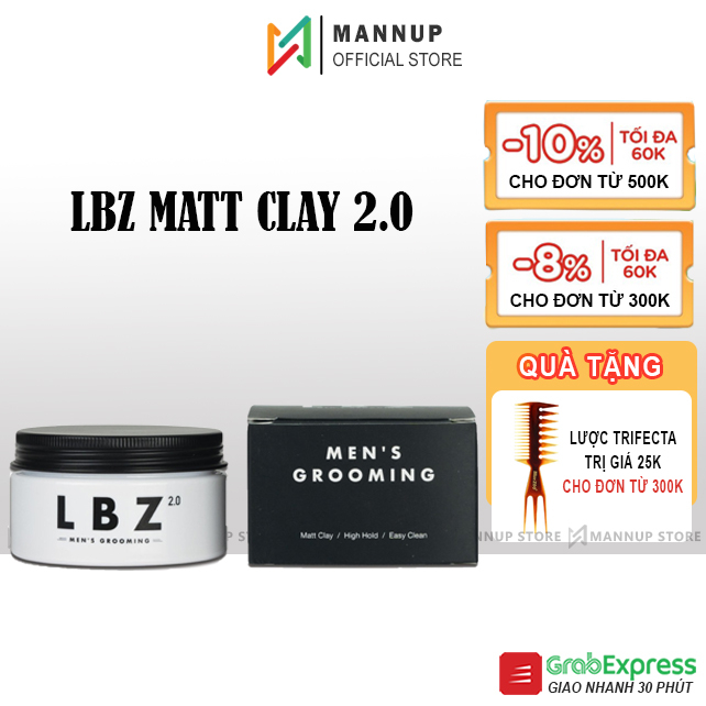 Sáp Vuốt Tóc LBZ Matt Clay 2.0