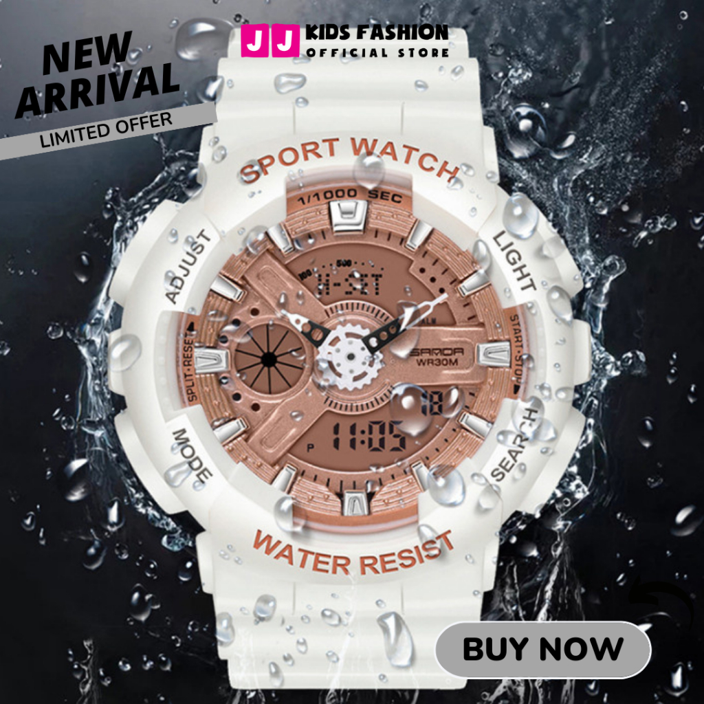 Đồng thể thao SAMDA SPORT WATCH chạy kim và số điện tử cao cấp - Siêu HOT dành cho bé 8-15 tuổi | JJ Kids