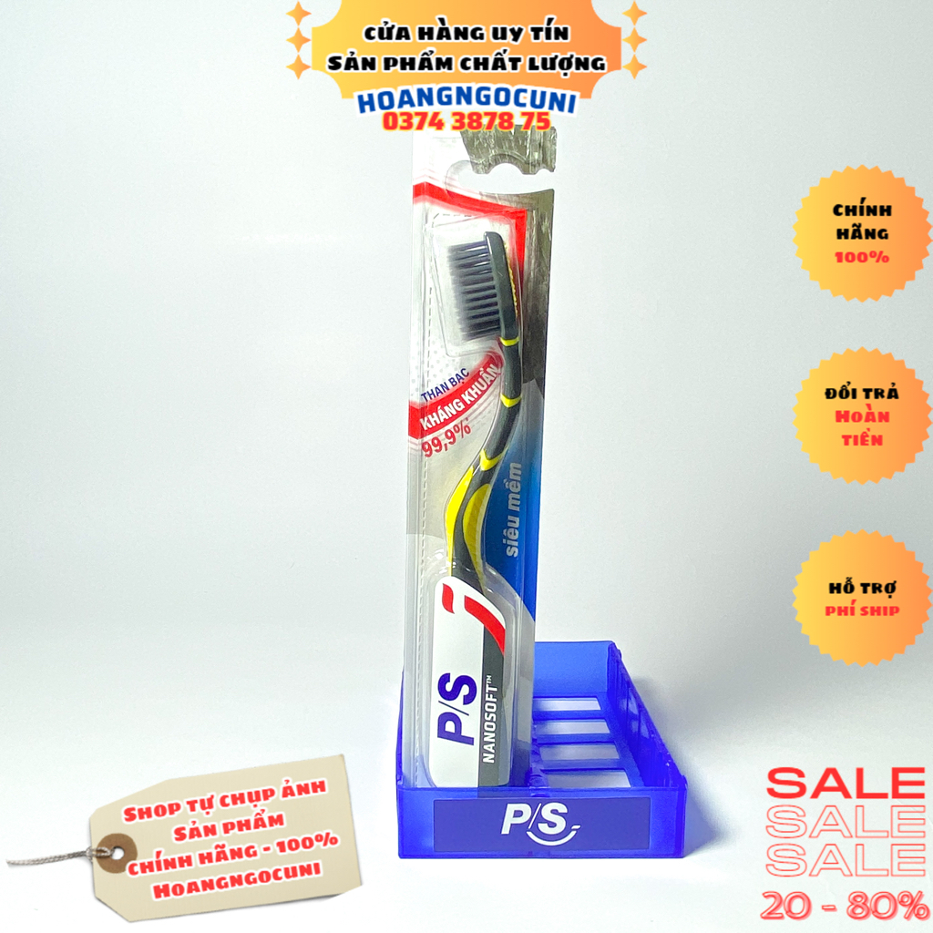 Bàn chải đánh răng P/S bảo vệ 123 giá rẻ chính hãng 100% 1k freeship
