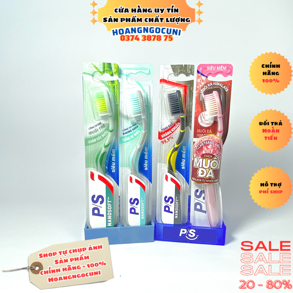 Bàn chải đánh răng P/S bảo vệ 123 giá rẻ chính hãng 100% 1k freeship