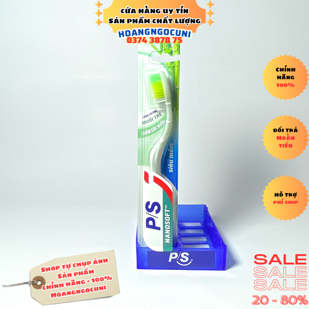 Bàn chải đánh răng P/S bảo vệ 123 giá rẻ chính hãng 100% 1k freeship