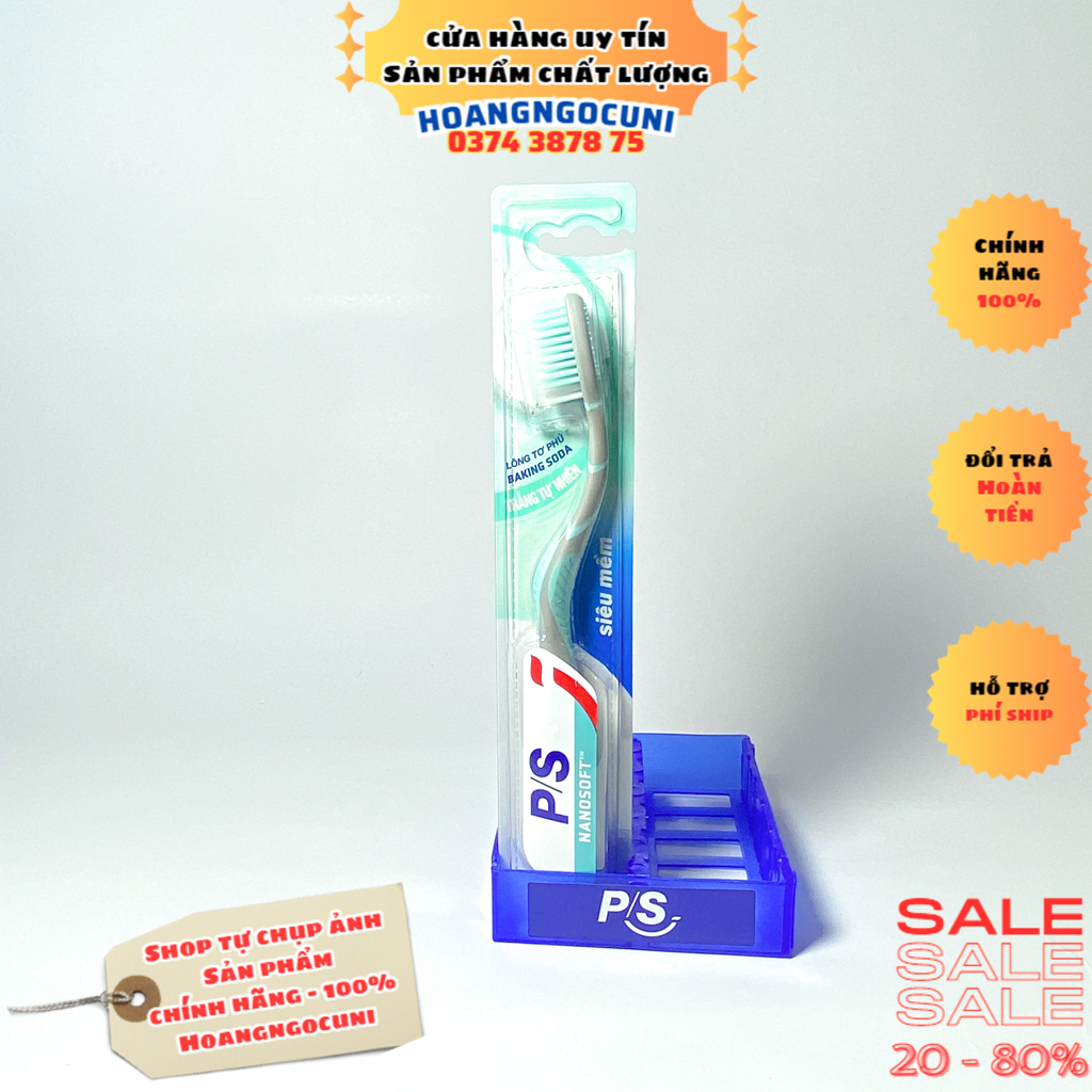 Bàn chải đánh răng P/S bảo vệ 123 giá rẻ chính hãng 100% 1k freeship