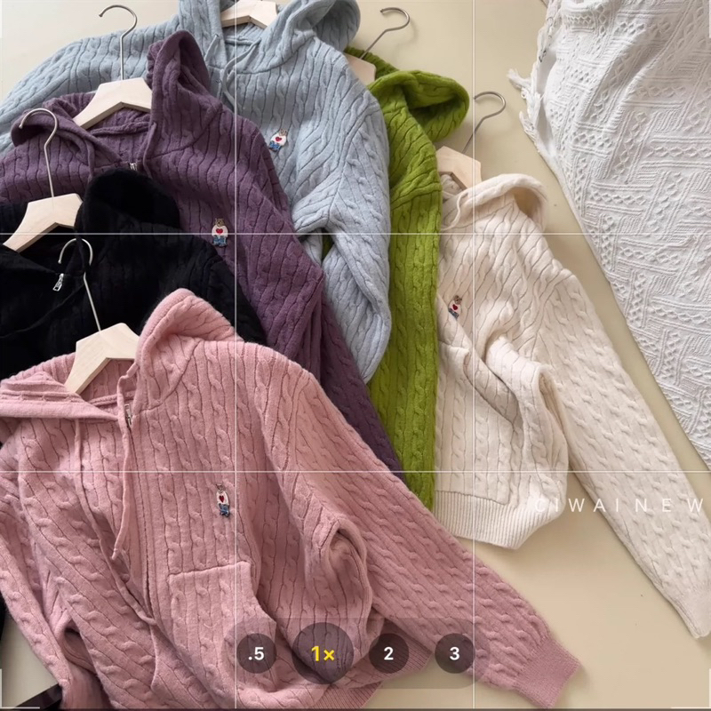 Áo len thêu Gấu comic 912