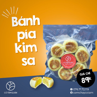 Bánh pía kim sa đậu trứng muối tan chảy