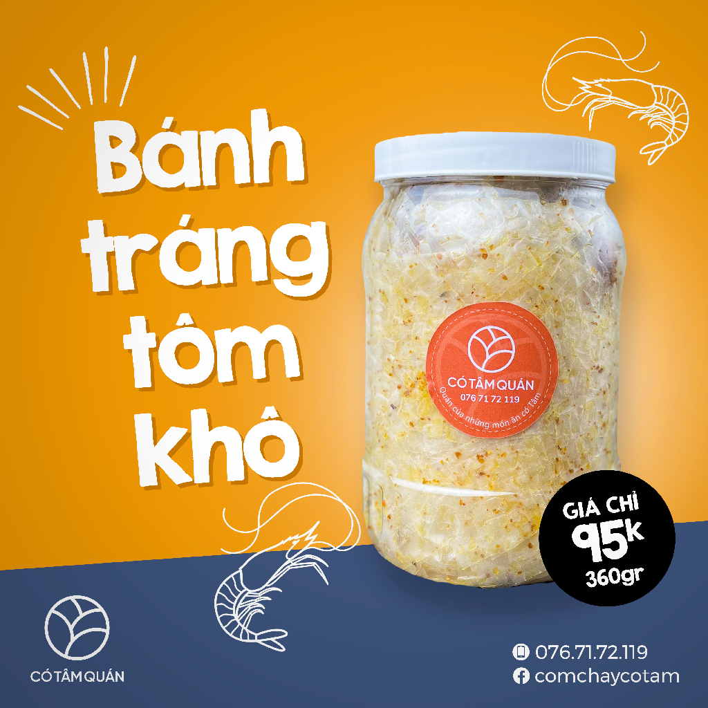BÁNH TRÁNG TÔM KHÔ CHÁY TỎI - Vị Tây Ninh Tinh Tế