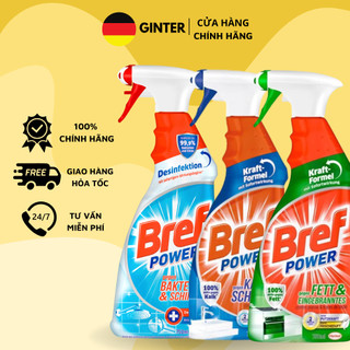 Chai xịt tẩy nấm mốc diệt 99,9% vi khuẩn bref power 750ml - hàng chính hãng