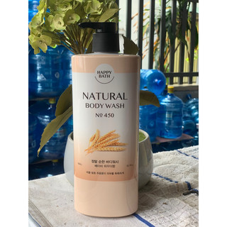 Sữa tắm dưỡng ẩm da chuyên sâu HAPPY BATH hương lúa mạch hàn quốc 900ml chính hãng